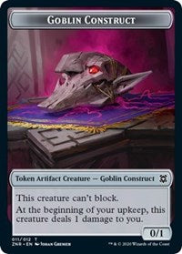 Goblin Construct // Illusion Double-Sided Token [Zendikar Rising Tokens] | Lots Moore NSW