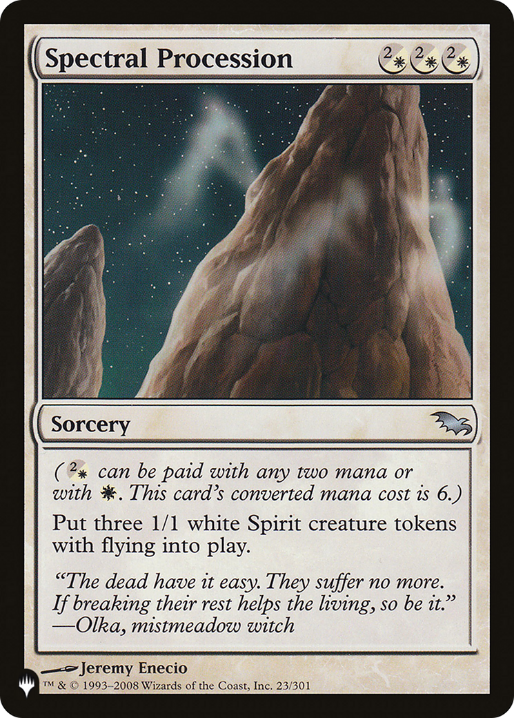 Spectral Procession [The List] | Lots Moore NSW