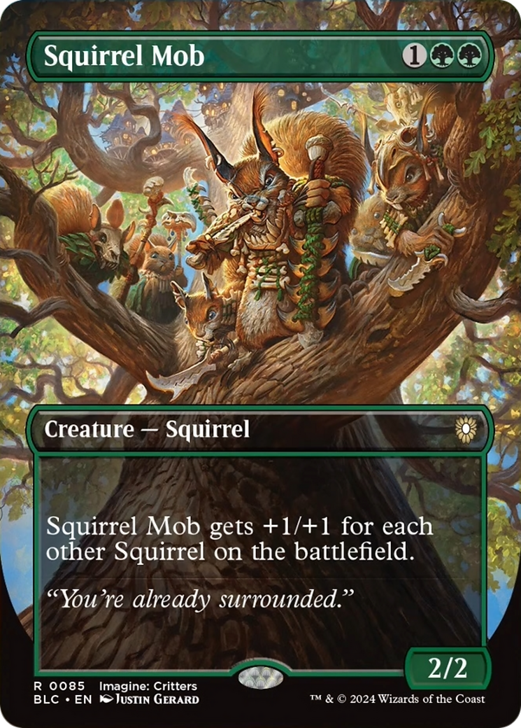 Squirrel Mob (Borderless) [Bloomburrow Commander] | Lots Moore NSW