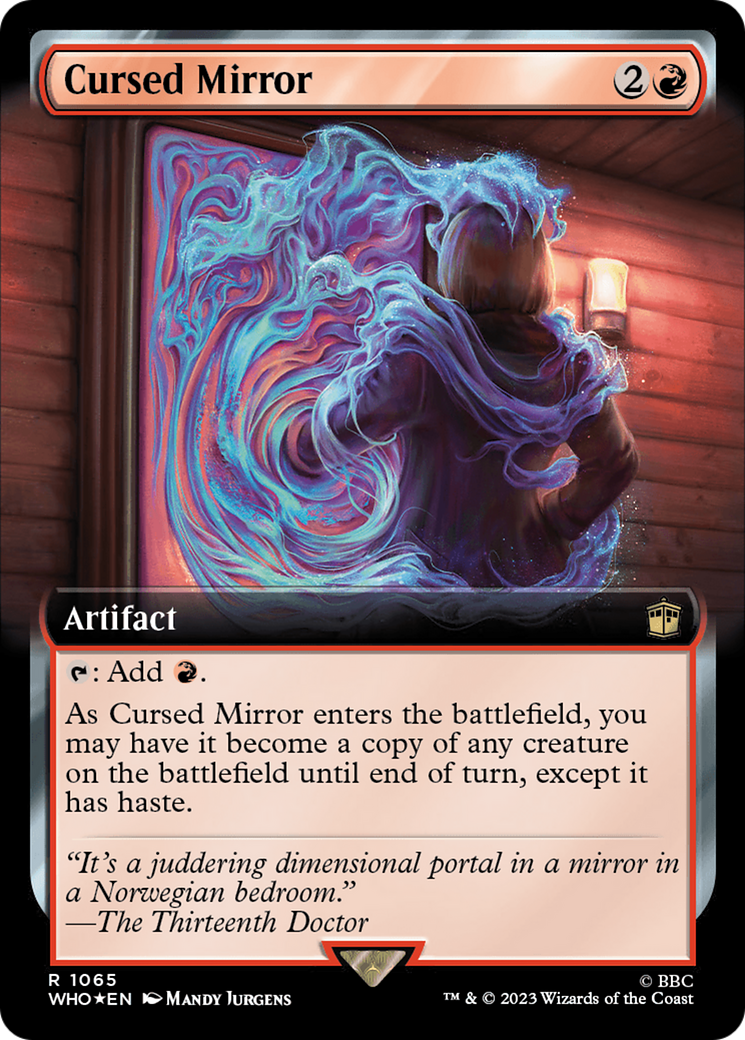 Cursed Mirror (Extended Art) (Surge Foil) [Doctor Who] | Lots Moore NSW