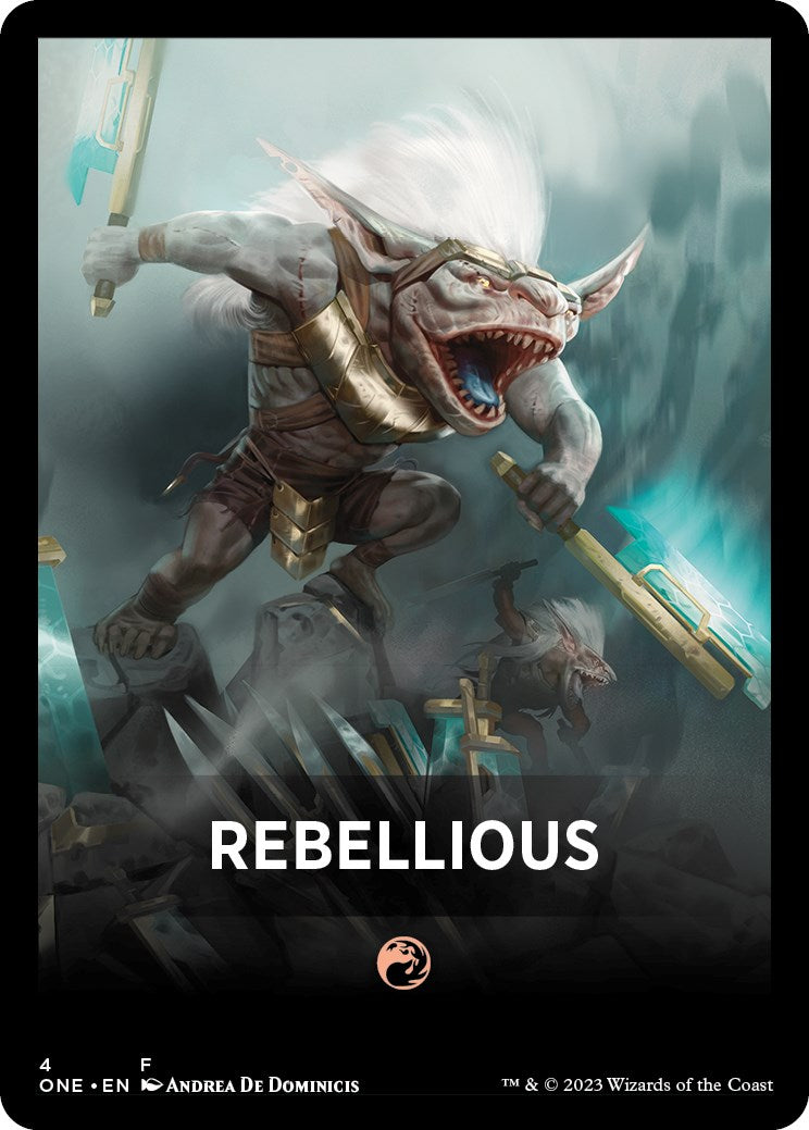 Rebellious Theme Card [Phyrexia: All Will Be One Tokens] | Lots Moore NSW