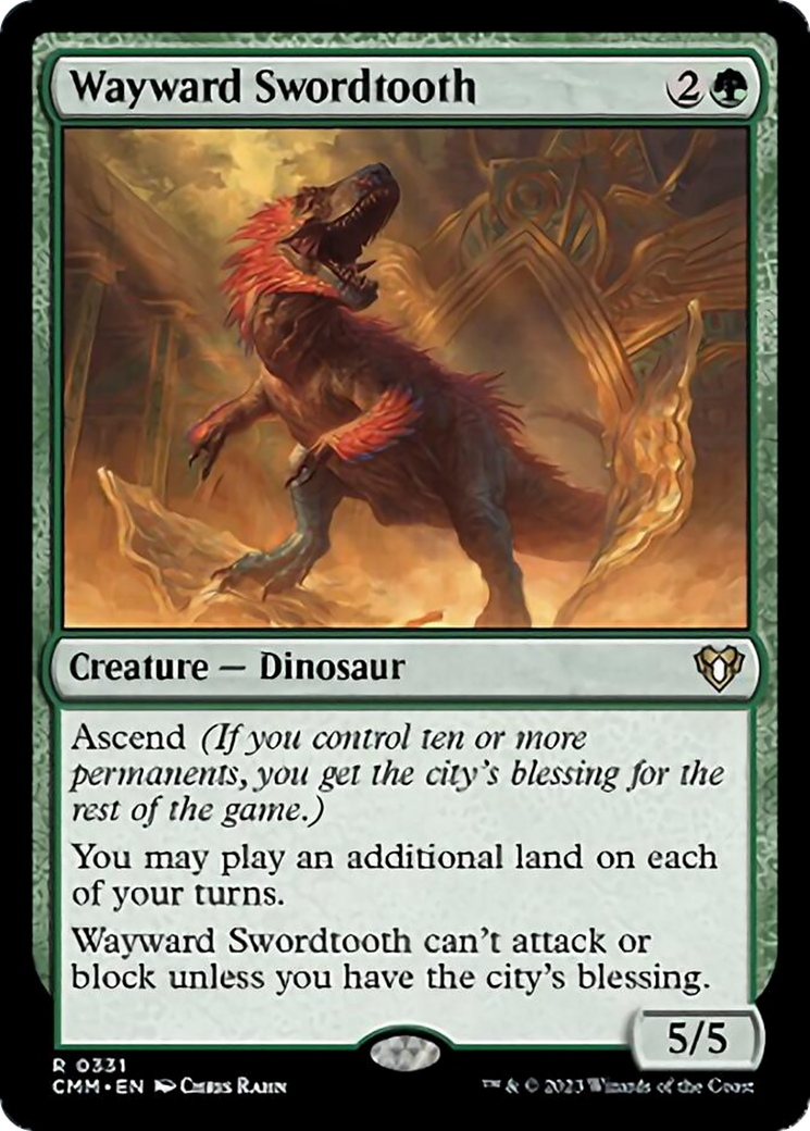 Wayward Swordtooth [Commander Masters] | Lots Moore NSW