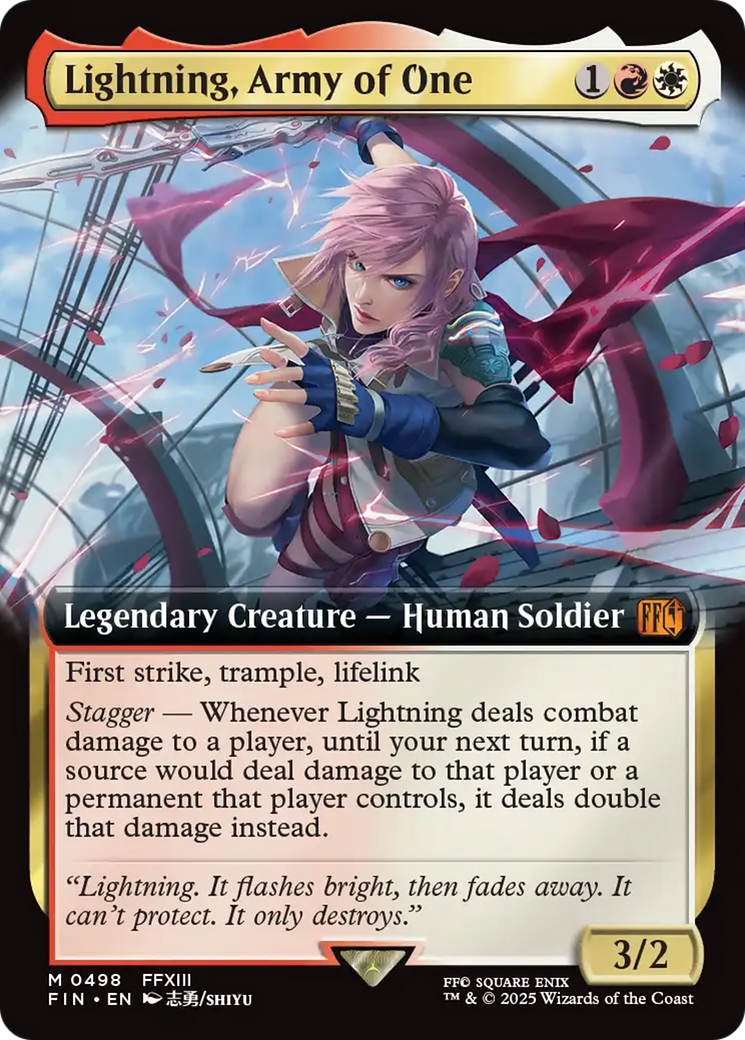 Lightning, Army of One (Extended Art) [FINAL FANTASY] | Lots Moore NSW