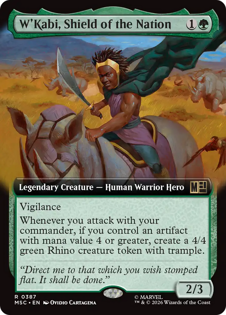 W'Kabi, Shield of the Nation (Extended Art) [Marvel Super Heroes Commander] | Lots Moore NSW