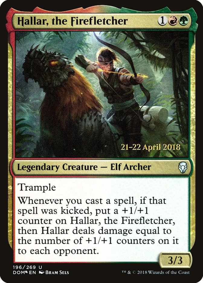 Hallar, the Firefletcher [Dominaria Prerelease Promos] | Lots Moore NSW