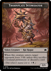 Otter // Thornplate Intimidator Double-Sided Token [Bloomburrow Tokens] | Lots Moore NSW