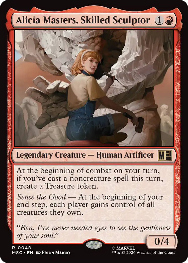 Alicia Masters, Skilled Sculptor (Surge Foil) [Marvel Super Heroes Commander] | Lots Moore NSW