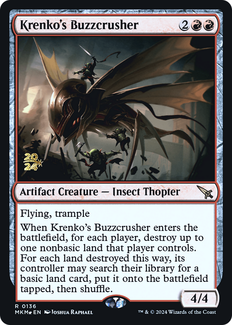 Krenko's Buzzcrusher [Murders at Karlov Manor Prerelease Promos] | Lots Moore NSW