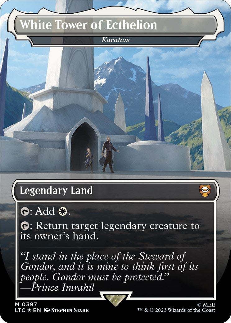 White Tower of Ecthelion - Karakas (Surge Foil Realms and Relics) [The Lord of the Rings: Tales of Middle-Earth Commander] | Lots Moore NSW