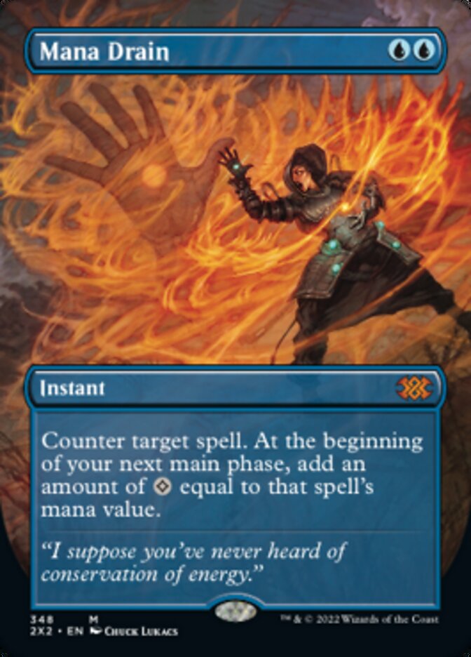 Mana Drain (Borderless Alternate Art) [Double Masters 2022] | Lots Moore NSW