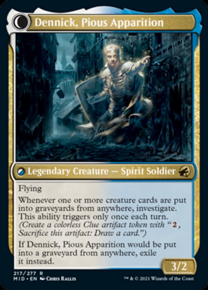 Dennick, Pious Apprentice // Dennick, Pious Apparition [Innistrad: Midnight Hunt] | Lots Moore NSW