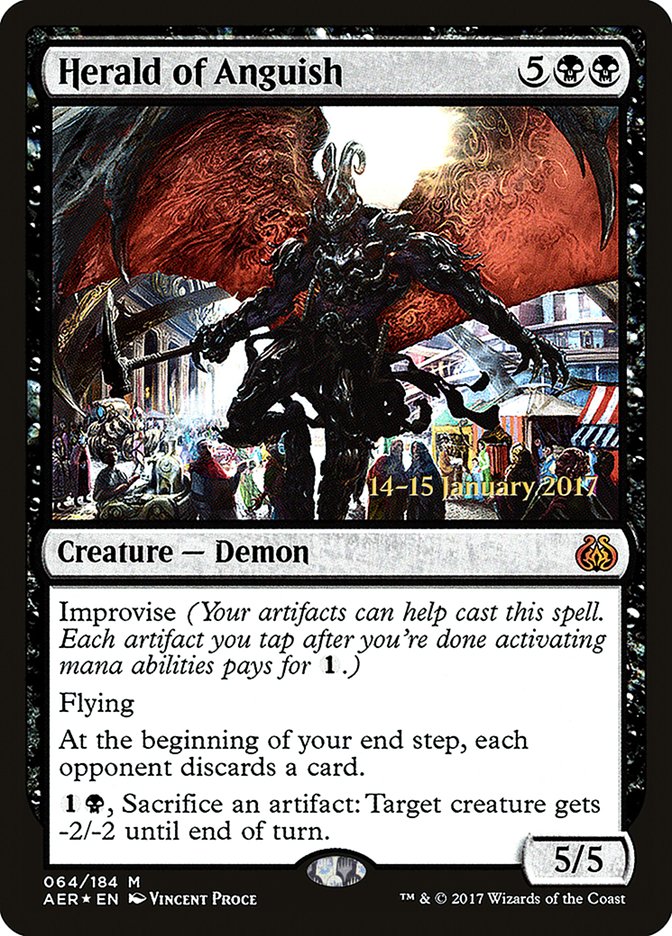 Herald of Anguish [Aether Revolt Prerelease Promos] | Lots Moore NSW