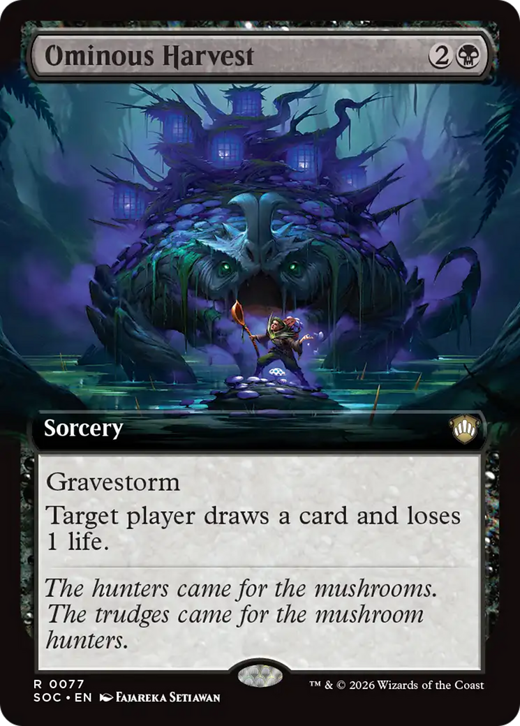Ominous Harvest (Extended Art) [Secrets of Strixhaven Commander] Magic: The Gathering | Lots Moore NSW