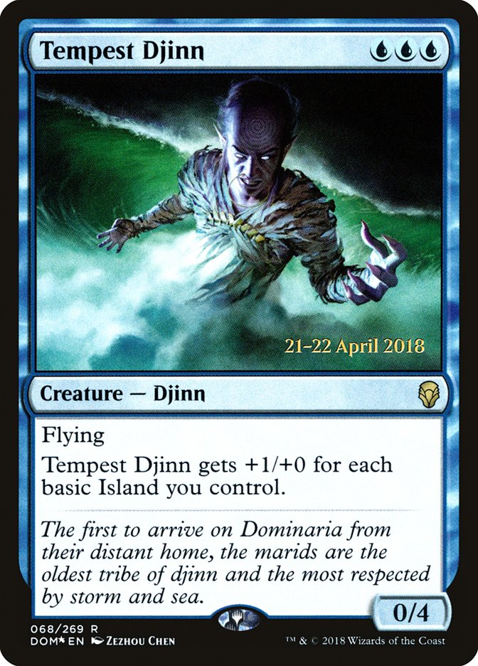 Tempest Djinn [Dominaria Prerelease Promos] | Lots Moore NSW