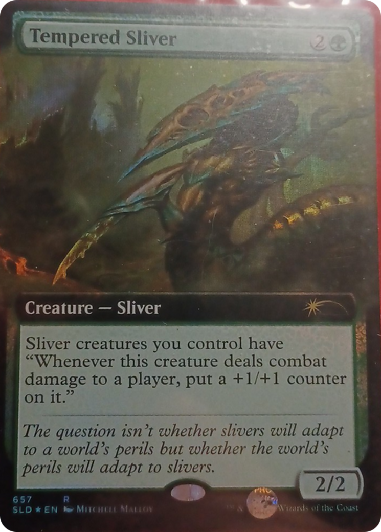 Tempered Sliver (Extended Art) [Secret Lair Drop Promos] | Lots Moore NSW
