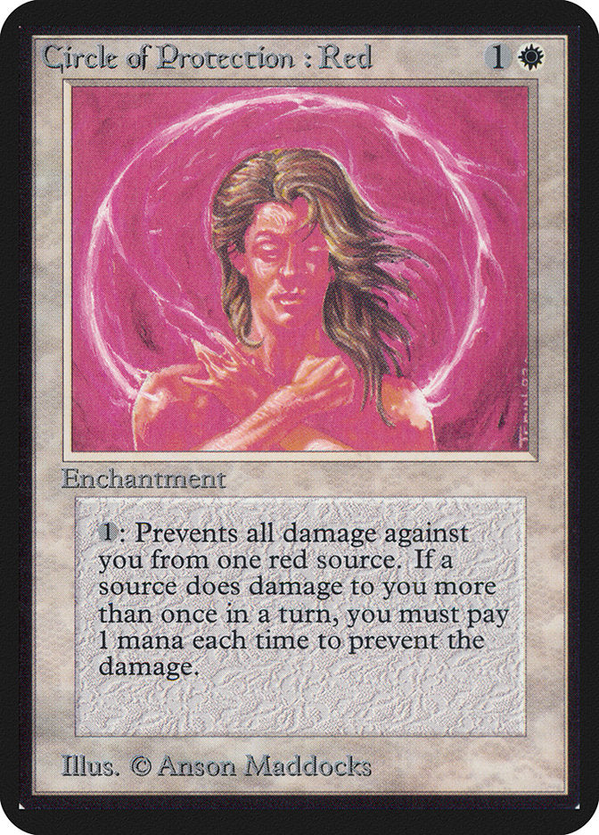 Circle of Protection: Red [Alpha Edition] | Lots Moore NSW
