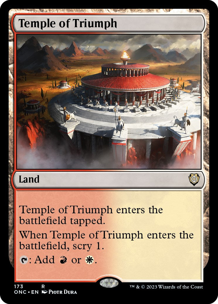 Temple of Triumph [Phyrexia: All Will Be One Commander] | Lots Moore NSW