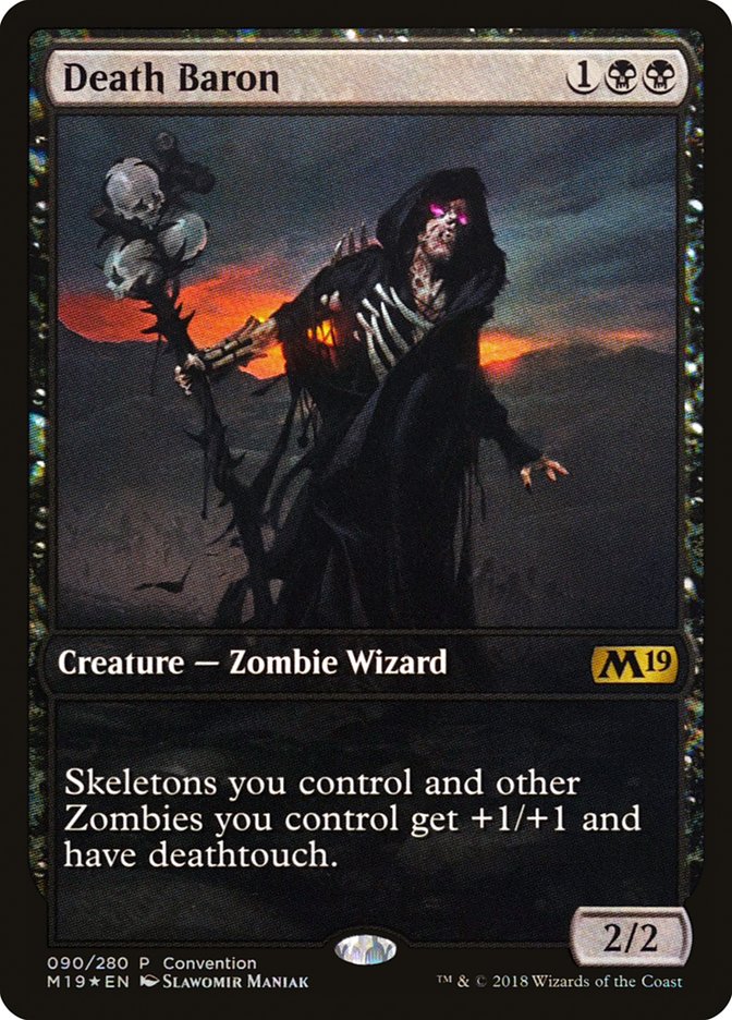 Death Baron (Convention) (Full Art) [Core Set 2019 Promos] | Lots Moore NSW