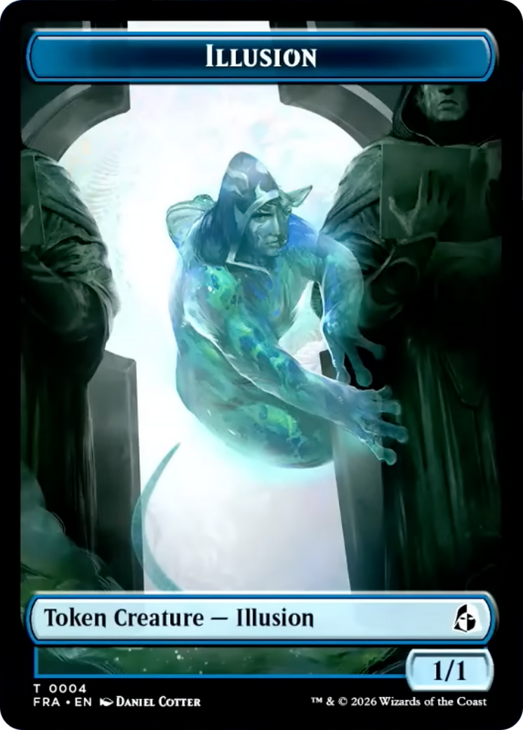 Illusion // Jace Double-Sided Token [Reality Fracture Tokens] | Lots Moore NSW