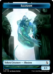 Illusion // Jace Double-Sided Token [Reality Fracture Tokens] | Lots Moore NSW