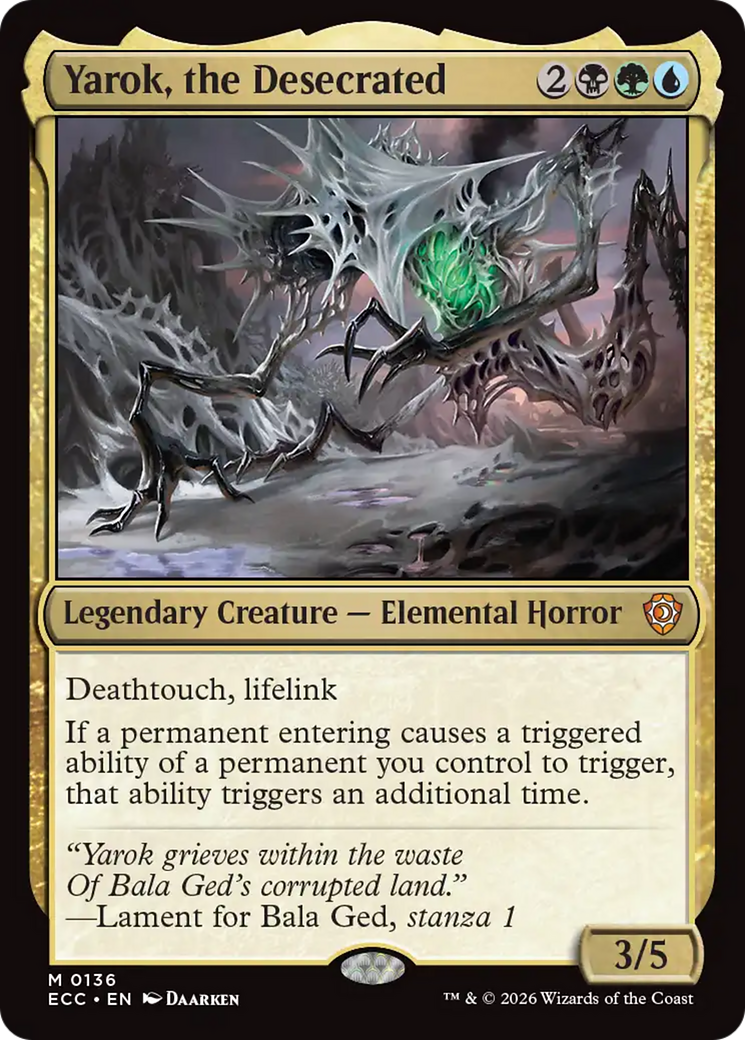 Yarok, the Desecrated [Lorwyn Eclipsed Commander] | Lots Moore NSW