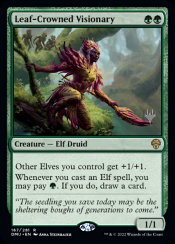 Leaf-Crowned Visionary (Promo Pack) [Dominaria United Promos] | Lots Moore NSW