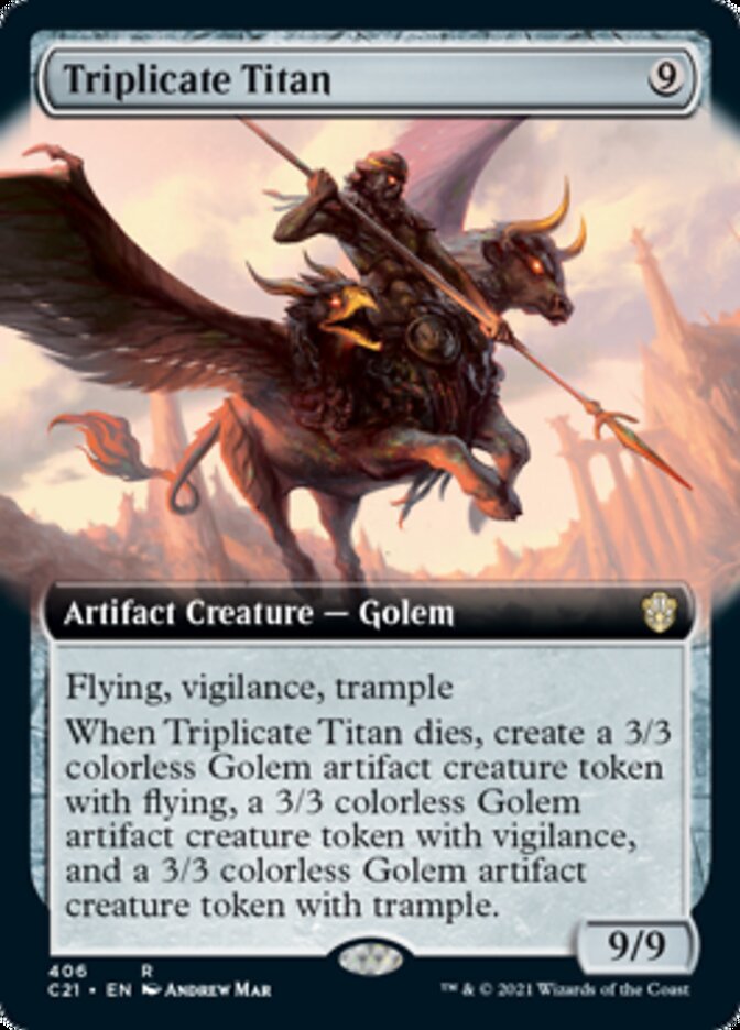 Triplicate Titan (Extended Art) [Commander 2021] | Lots Moore NSW