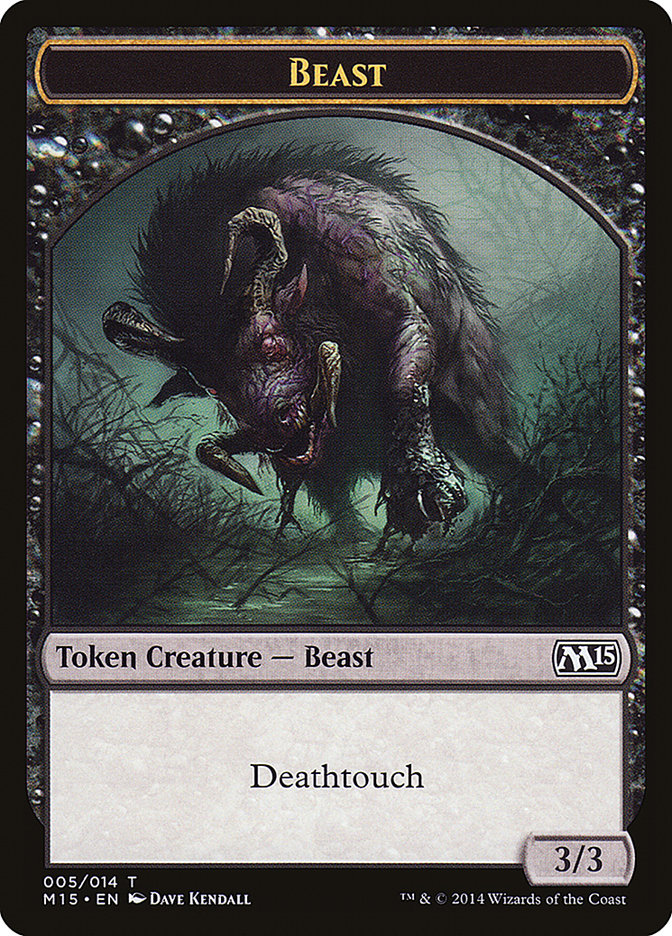 Beast Token (005/014) [Magic 2015 Tokens] | Lots Moore NSW