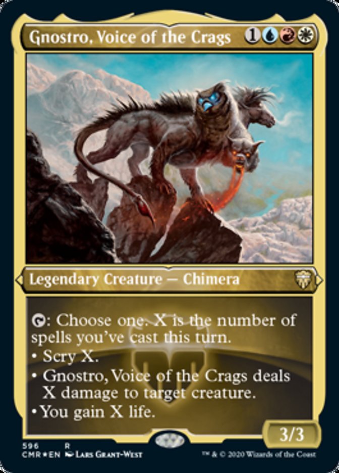 Gnostro, Voice of the Crags (Etched) [Commander Legends] | Lots Moore NSW