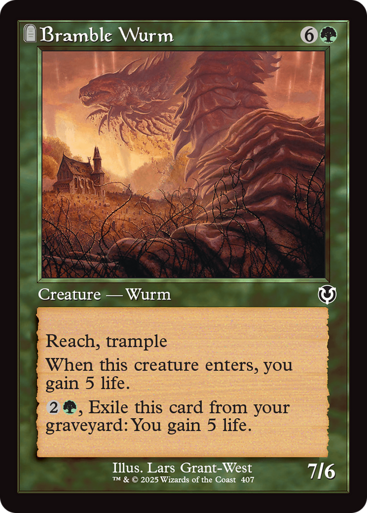 Bramble Wurm (Retro Frame) [Innistrad Remastered] | Lots Moore NSW
