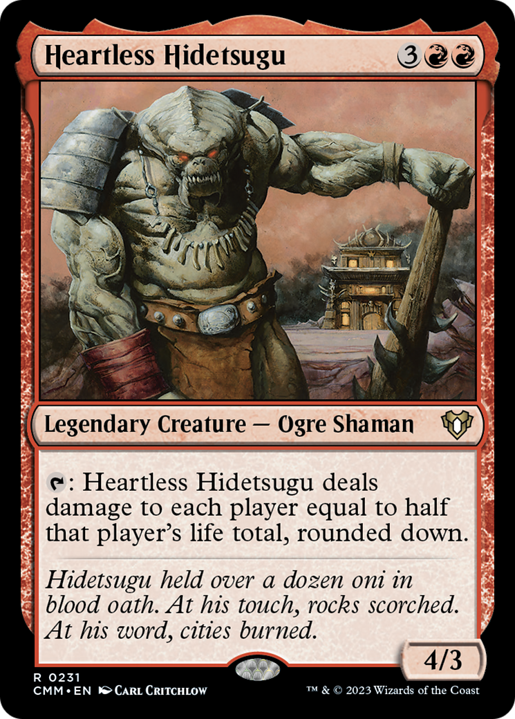 Heartless Hidetsugu [Commander Masters] | Lots Moore NSW