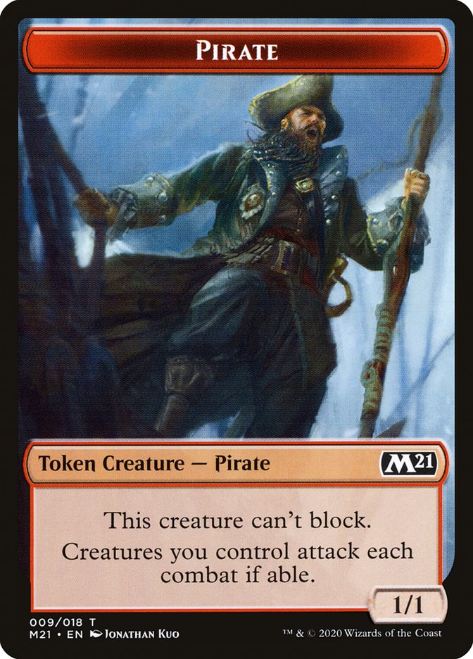 Demon // Pirate Double-Sided Token [Core Set 2021 Tokens] | Lots Moore NSW