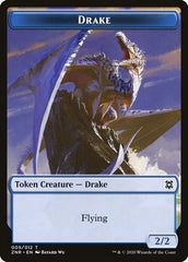 Construct // Drake Double-Sided Token [Zendikar Rising Tokens] | Lots Moore NSW