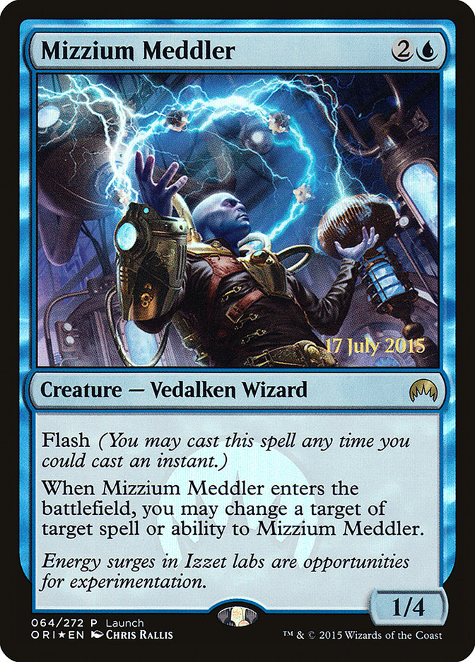 Mizzium Meddler (Launch) [Magic Origins Promos] | Lots Moore NSW