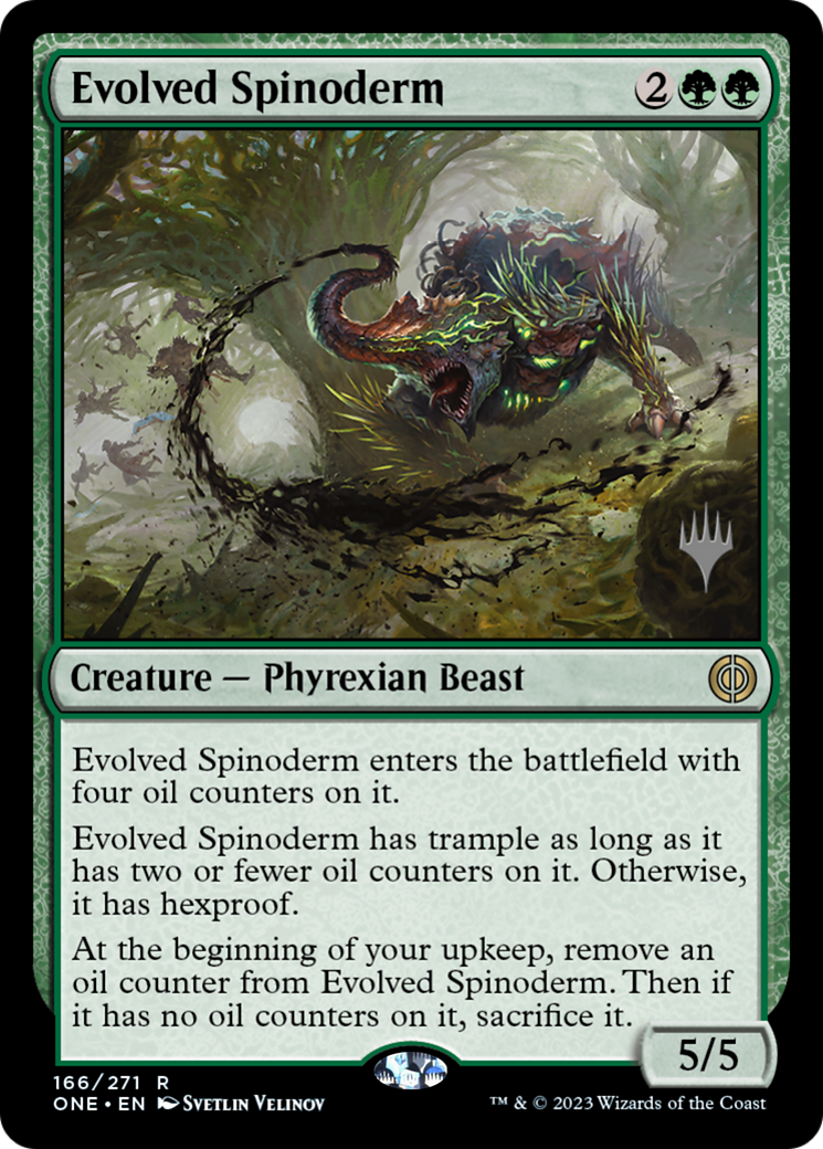 Evolved Spinoderm (Promo Pack) [Phyrexia: All Will Be One Promos] | Lots Moore NSW