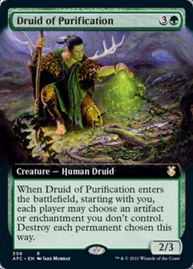 Druid of Purification (Extended Art) [Dungeons & Dragons: Adventures in the Forgotten Realms Commander] | Lots Moore NSW