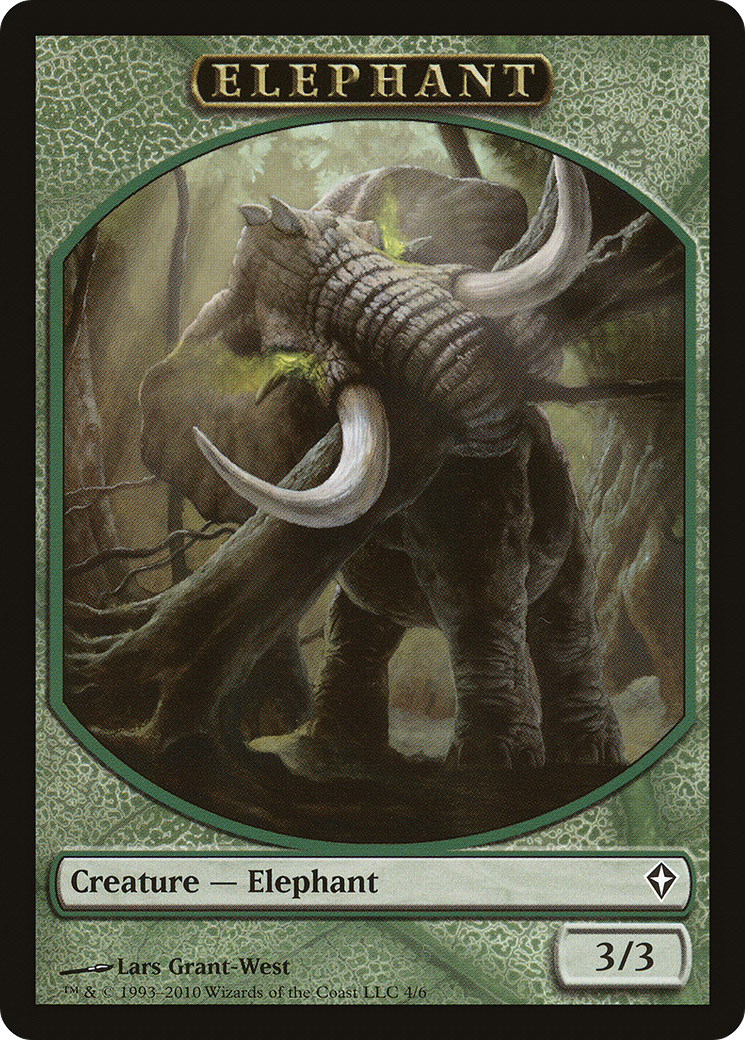 Angel // Elephant Double-Sided Token [Marvel Super Heroes Commander Tokens] | Lots Moore NSW