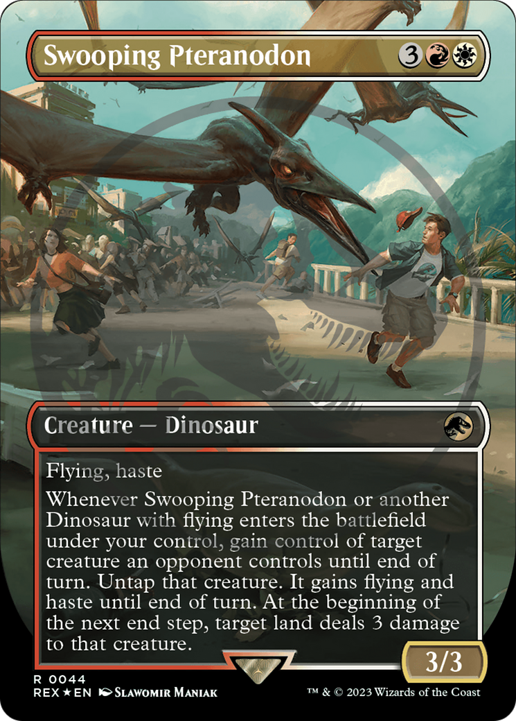 Swooping Pteranodon (Emblem) (Borderless) [Jurassic World Collection Tokens] | Lots Moore NSW