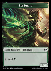 Eldrazi Spawn // Elf Druid Double-Sided Token [Commander Masters Tokens] | Lots Moore NSW