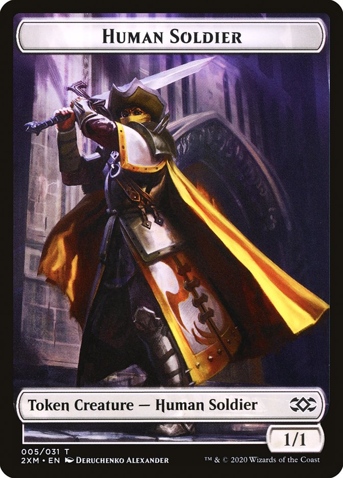 Human Soldier Token [Double Masters Tokens] | Lots Moore NSW