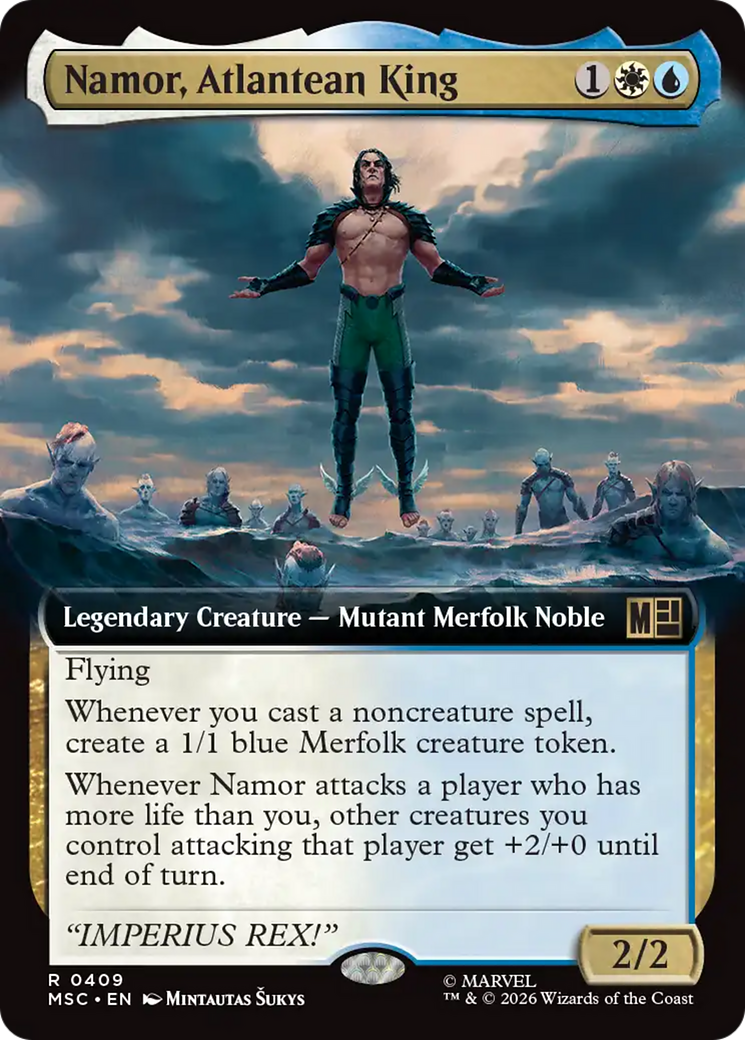 Namor, Atlantean King (Extended Art) [Marvel Super Heroes Commander] | Lots Moore NSW