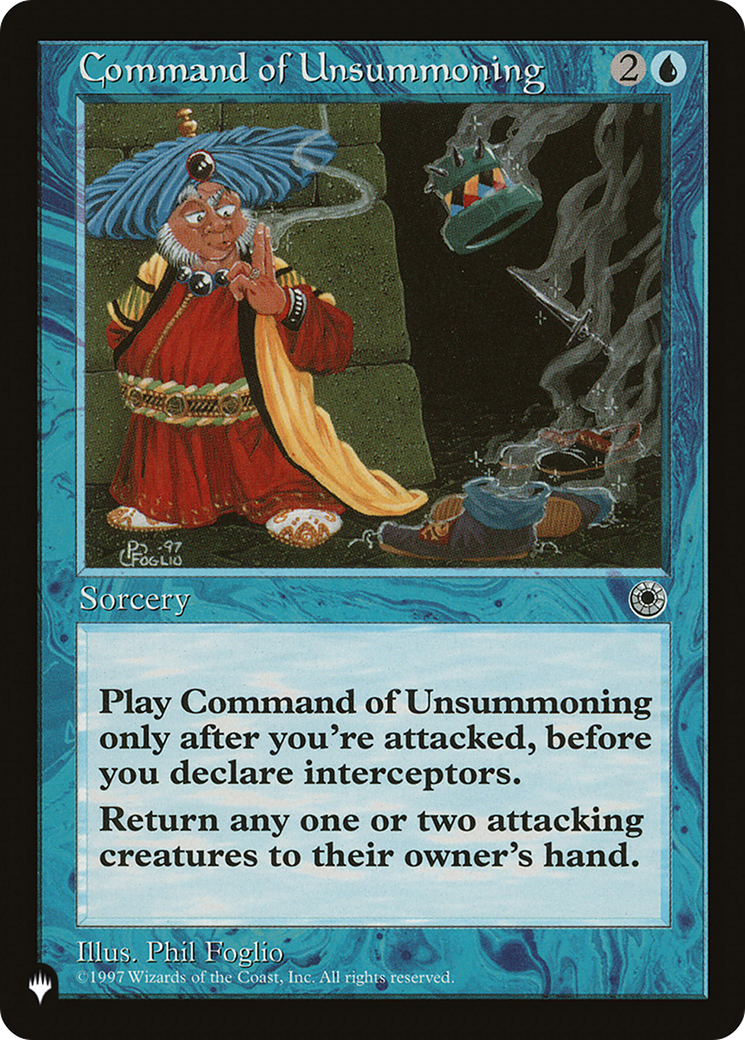 Command of Unsummoning [The List] | Lots Moore NSW