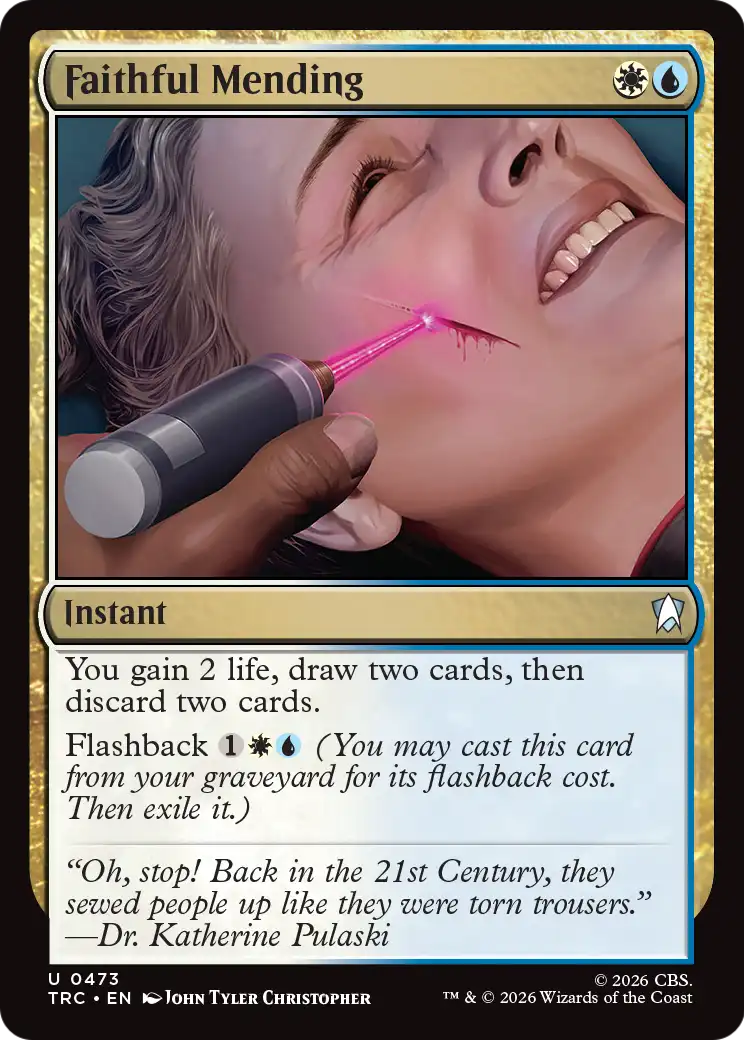 Faithful Mending (Surge Foil) [Star Trek Commander] | Lots Moore NSW