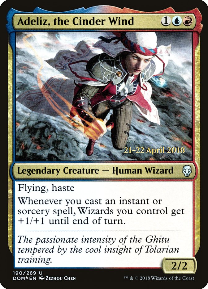 Adeliz, the Cinder Wind [Dominaria Prerelease Promos] | Lots Moore NSW