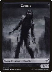 Ob Nixilis, Reignited Emblem // Zombie (010) Double-Sided Token [Commander 2019 Tokens] | Lots Moore NSW