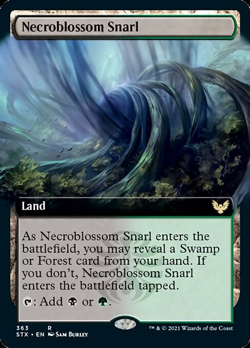 Necroblossom Snarl (Extended Art) [Strixhaven: School of Mages] | Lots Moore NSW