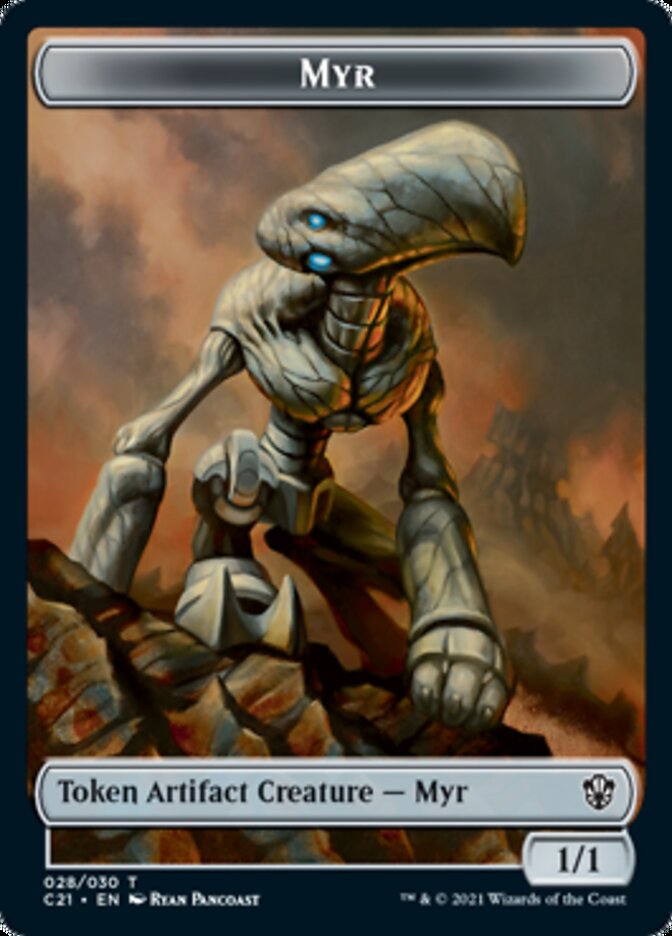 Myr // Treasure Double-Sided Token [Commander 2021 Tokens] | Lots Moore NSW
