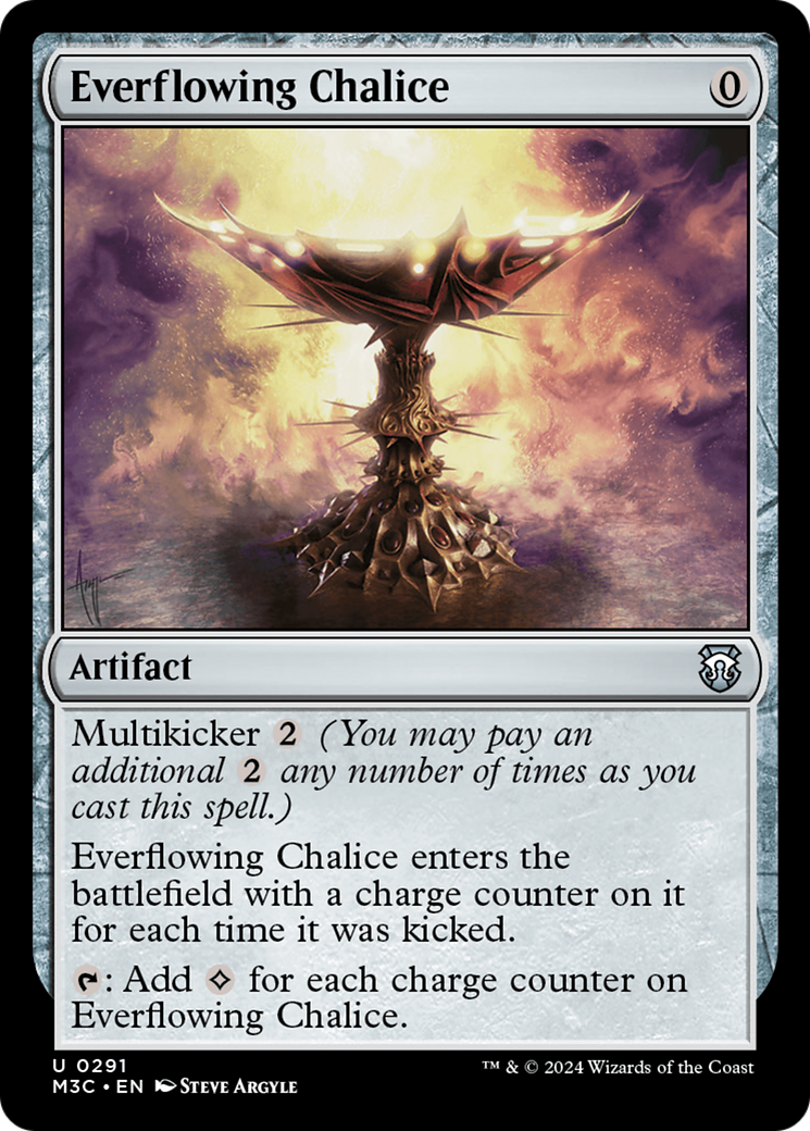 Everflowing Chalice (Ripple Foil) [Modern Horizons 3 Commander] | Lots Moore NSW