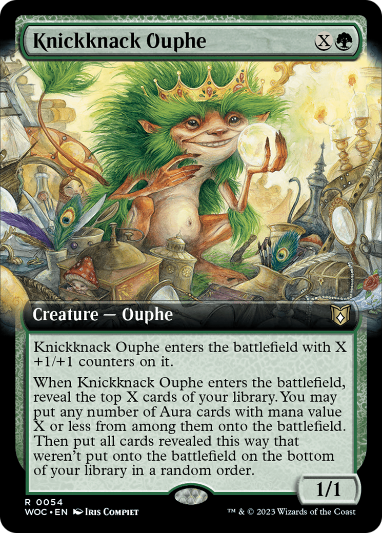 Knickknack Ouphe (Extended Art) [Wilds of Eldraine Commander] | Lots Moore NSW