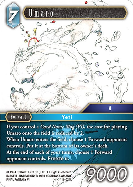 Umaro [Opus XI] | Lots Moore NSW